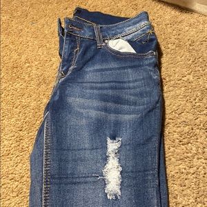 Dark Blue Ripped Jeans